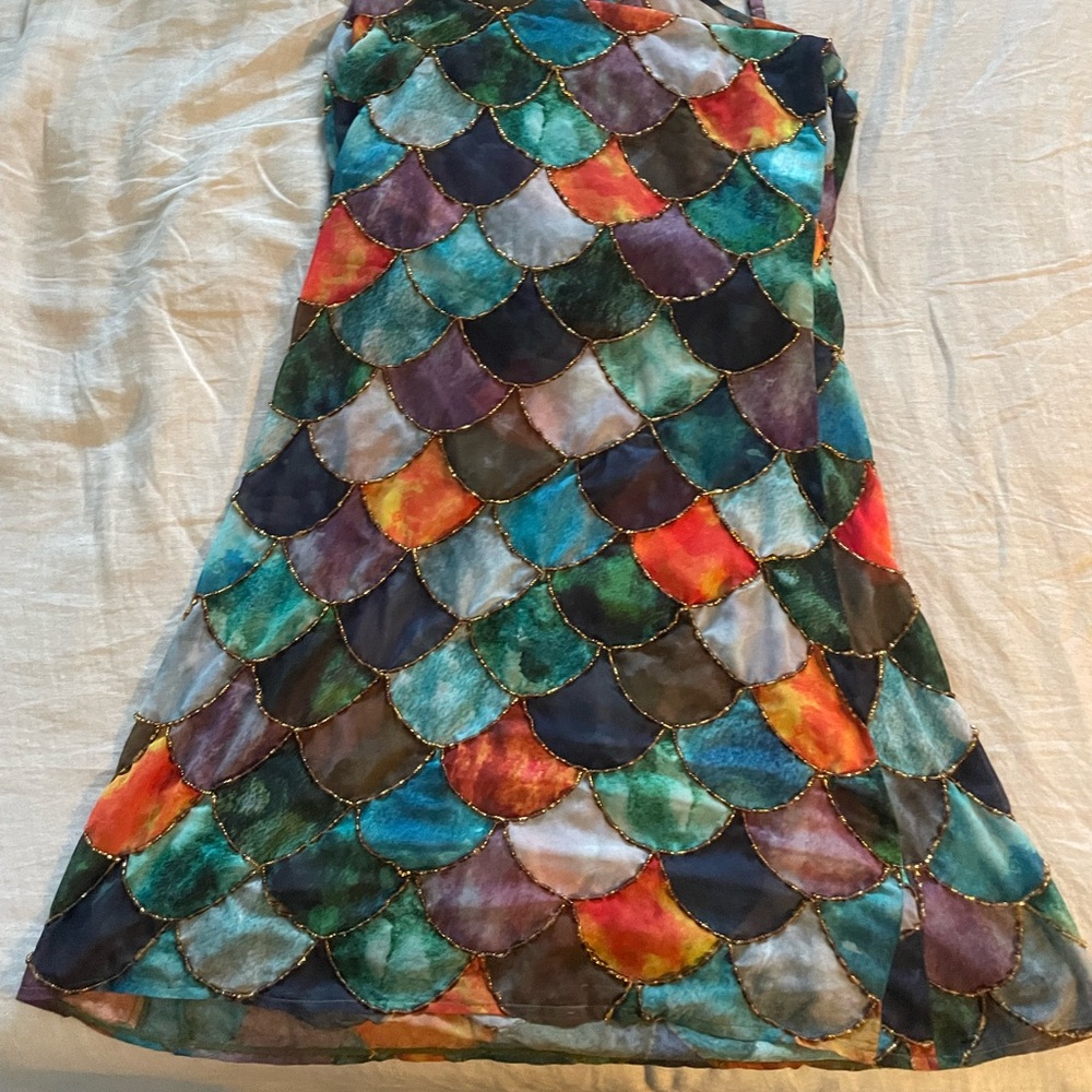 Kilentar Mami Dress - UK8/US 4 Rainbow Fish Mermaid Dress - Picture 6 of 9